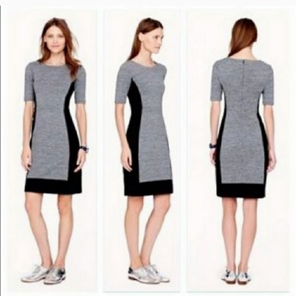 J. Crew Dresses & Skirts - J.Crew Paneled Stretch Colorblock Dress, size 12